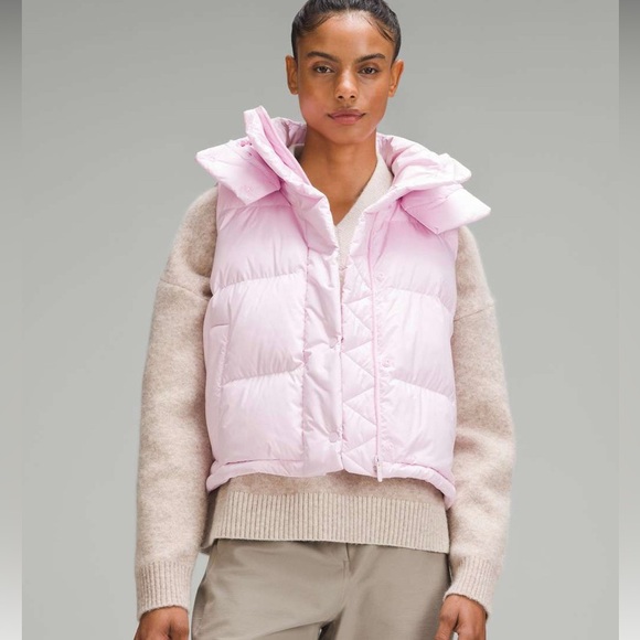 lululemon athletica Jackets & Blazers - Lululemon Wunder Puff 600-Down-Fill Cropped Vest Size 4
